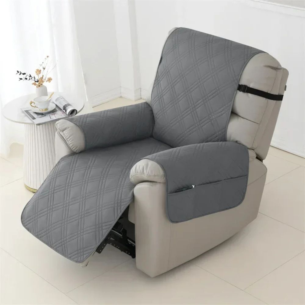 Waterproof Recliner Cover | Quilted Slipcover for Armchair, Pet-Friendly