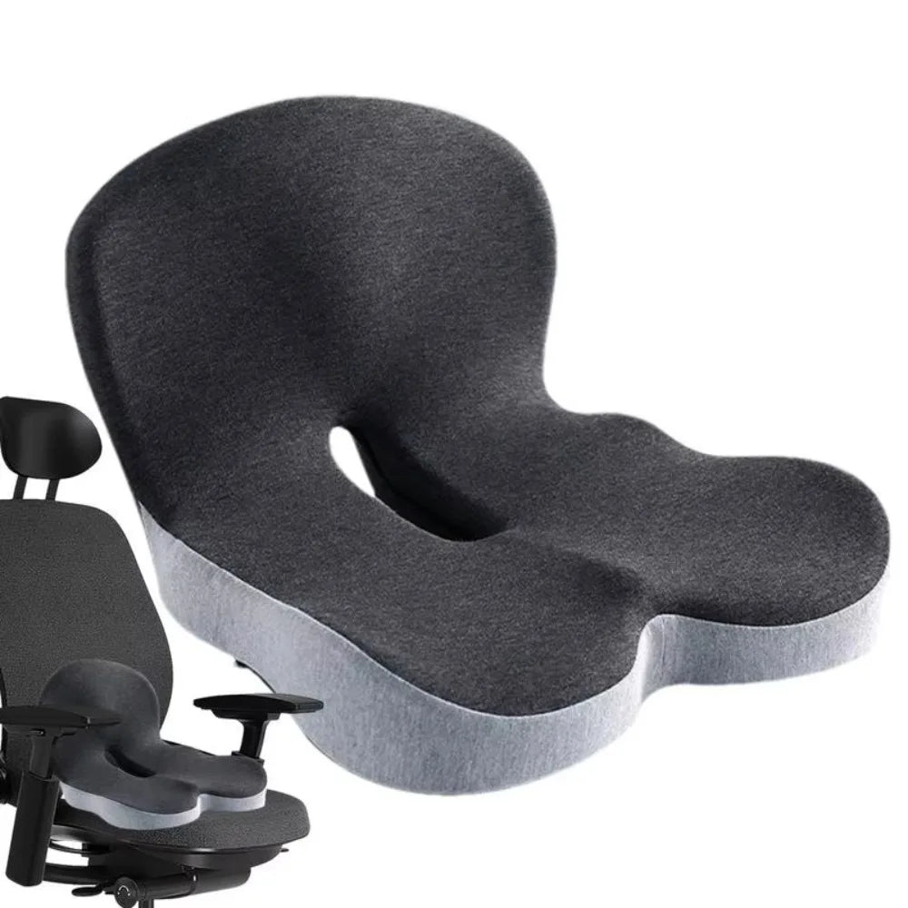 Memory Foam Lumbar Support Cushion | Ergonomic Seat Pillow for Chair