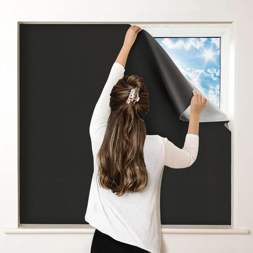 Blackout Window Cover Shade | Adhesive Sun Blocking Film