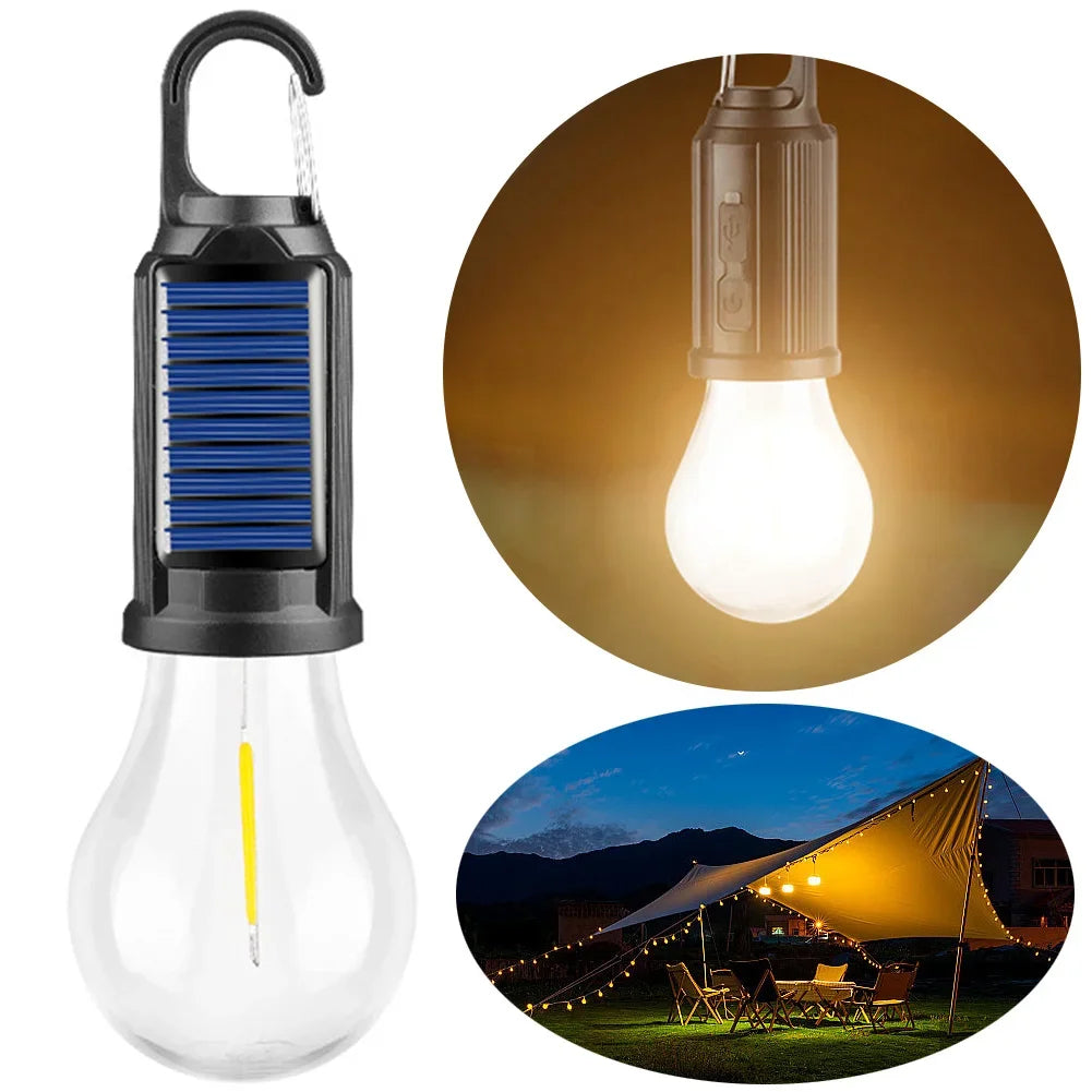 Solar Camping Light | Rechargeable Hooked LED Tent Light
