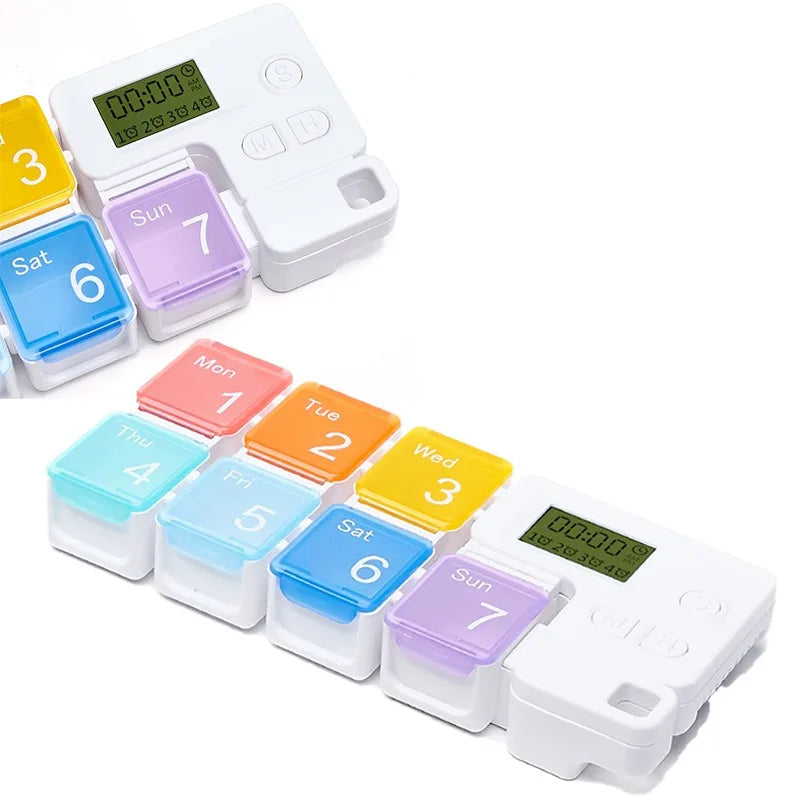 Smart Weekly Pill Organizer | Electronic 7-Day Medication Dispenser