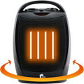 Portable Electric Space Heater | Quiet Oscillating Heater Fan with Thermostat
