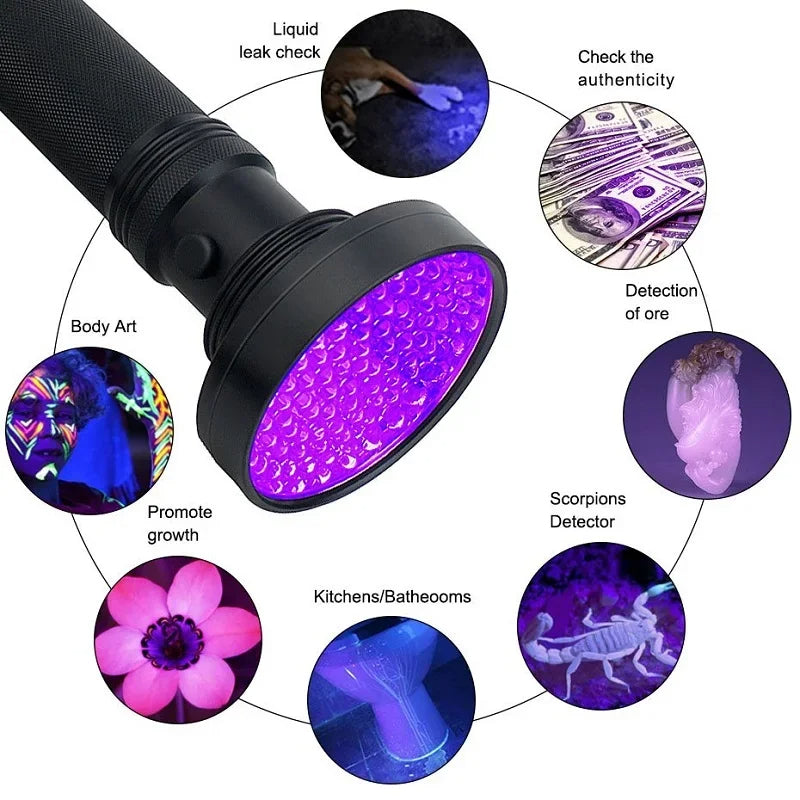 UV Flashlight | Blacklight for Bed Bug Detection & Stain Finder