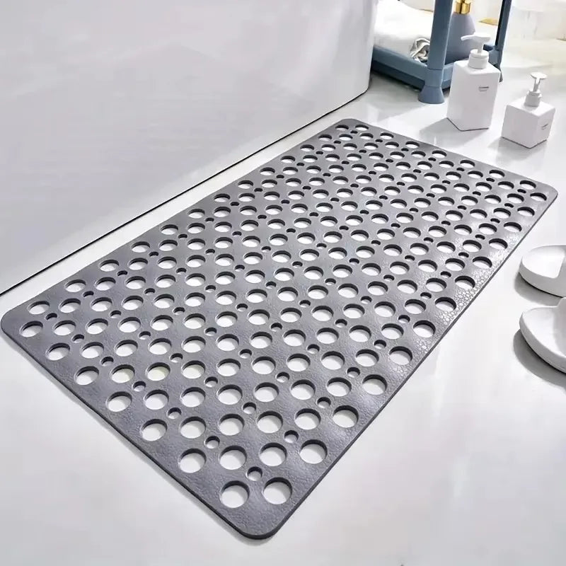 Non-Slip Bath Mat for Shower | Quick-Dry Safety Rug with Suction