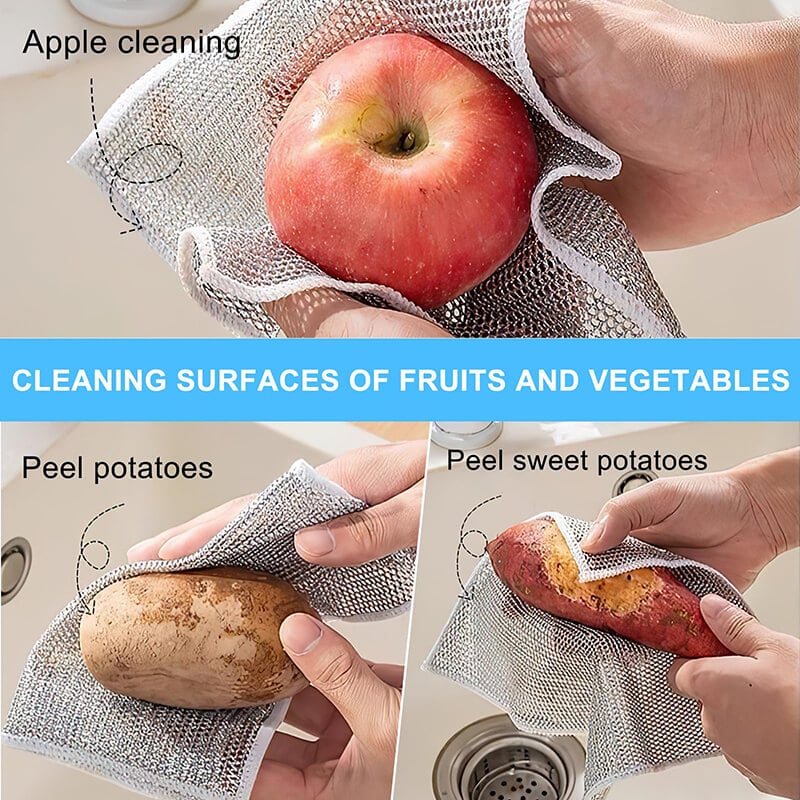 Microfiber Cleaning Cloths | 20-Pack Reusable Lint-Free Wipes