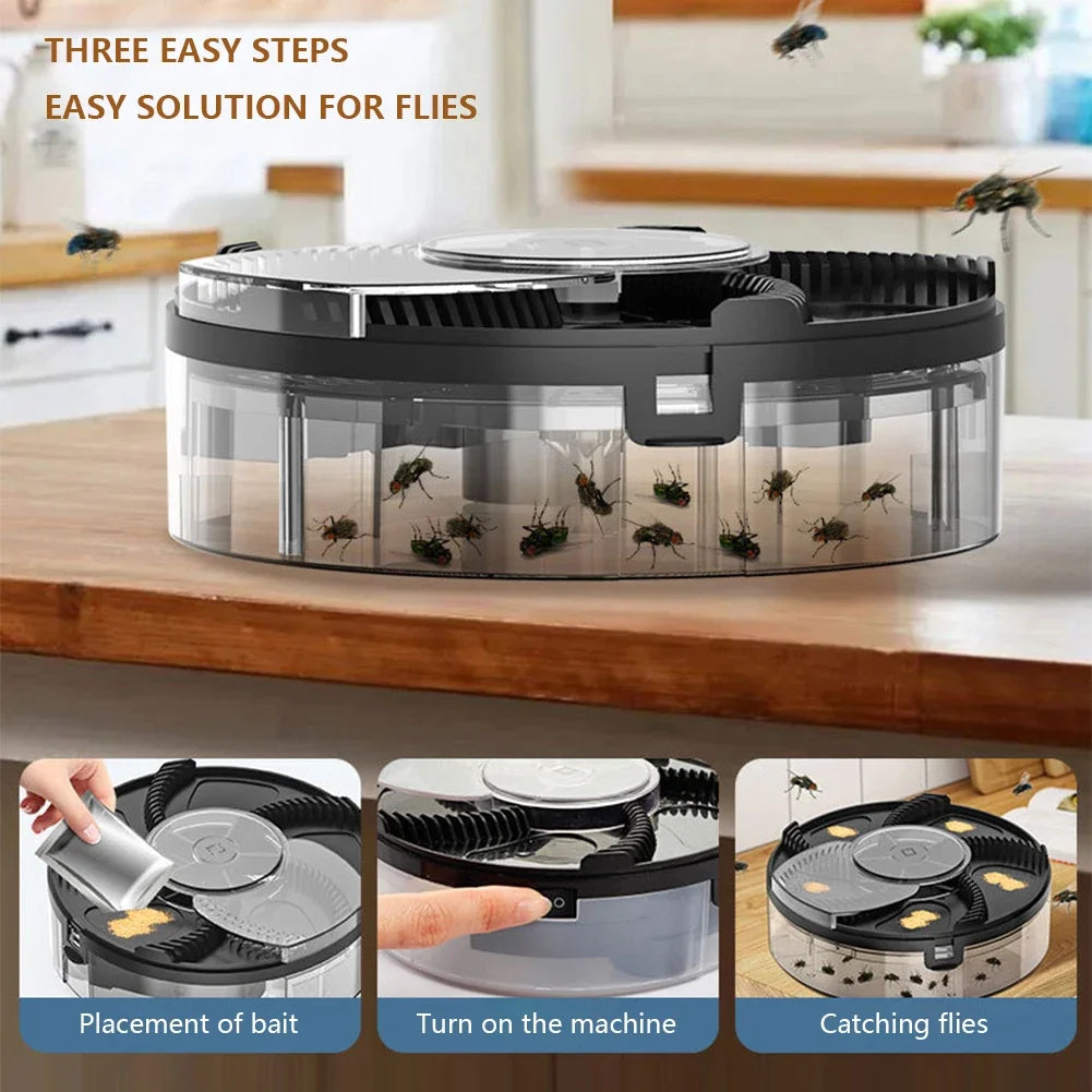 Automatic Fly Catcher | Electric Fly Trap with UV Light Bait