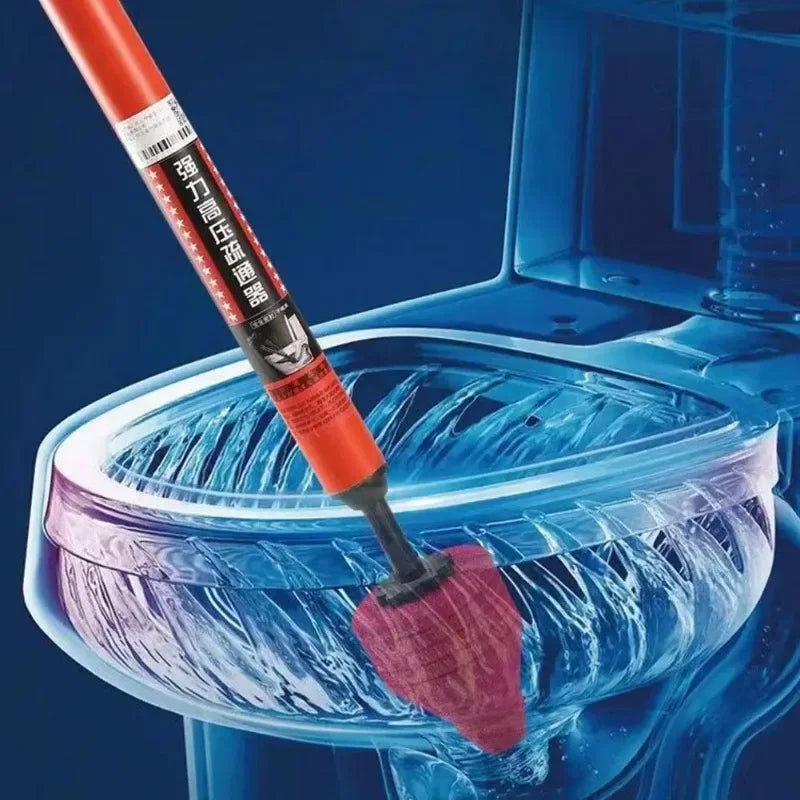 High-Pressure Toilet Plunger | Accordion Force Cup Clog Remover