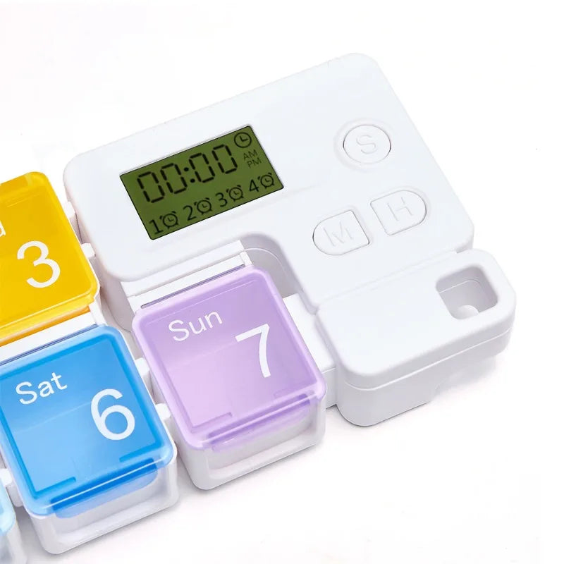 Smart Weekly Pill Organizer | Electronic 7-Day Medication Dispenser