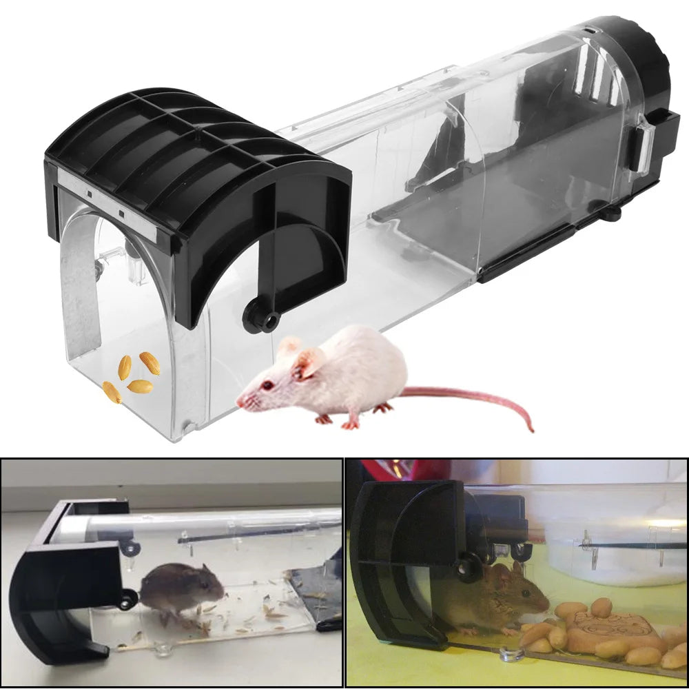 Humane Mouse Trap | Self-Locking Reusable Live Catch Cage