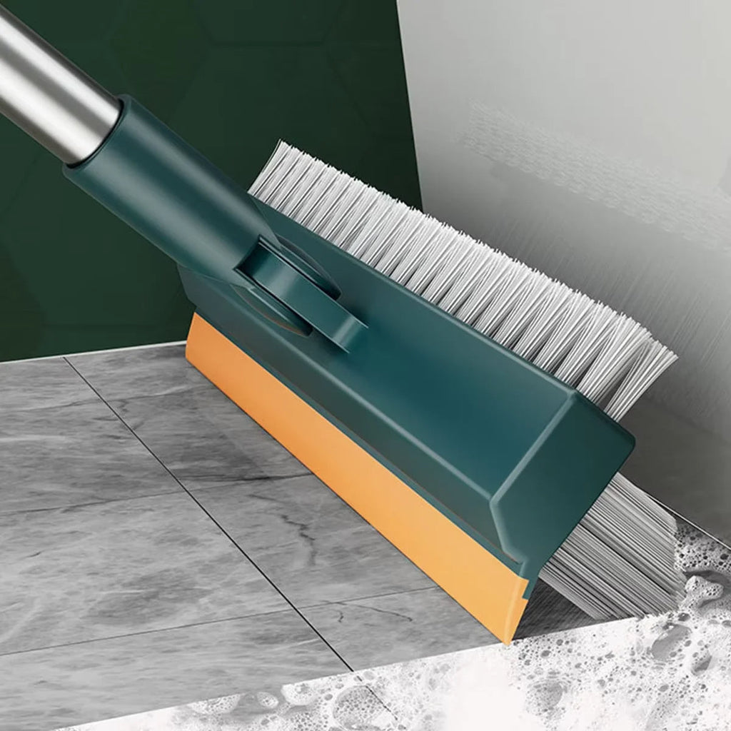 Long Handle Floor Scrub Brush | Stiff Bristle Deck & Outdoor Brush
