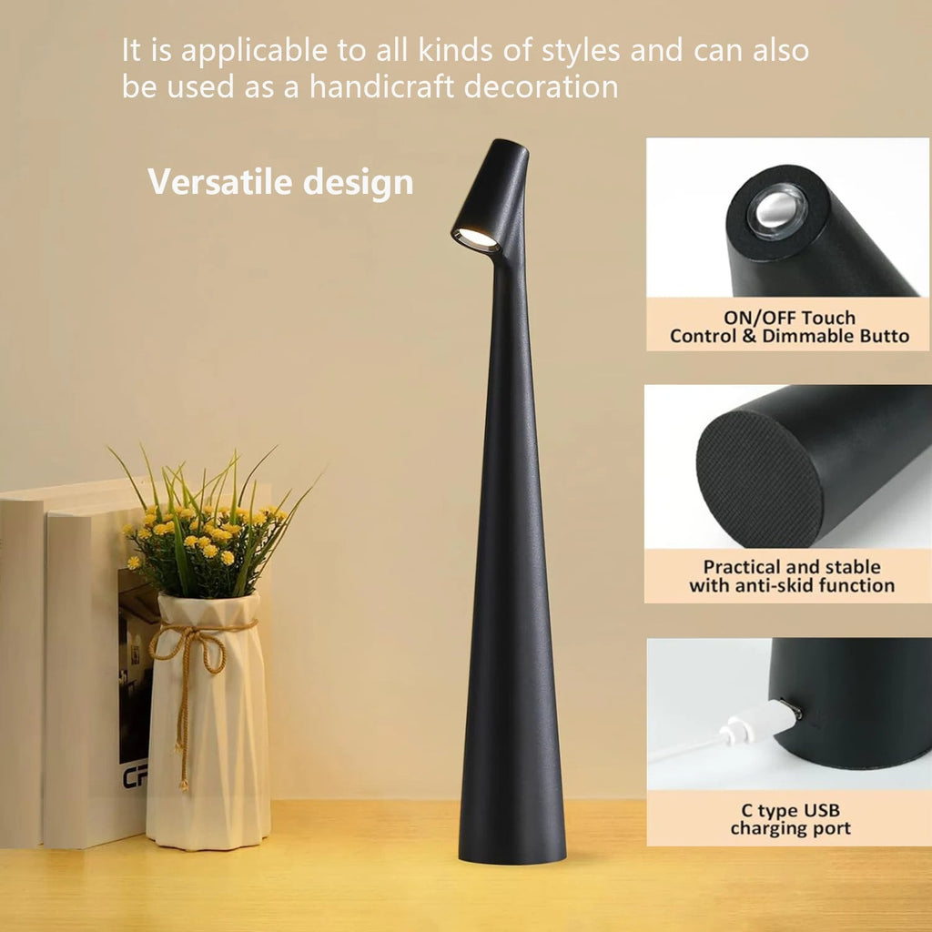 Touch Control Reading Light | Tri-Color Dimmable Clip-On Desk Lamp