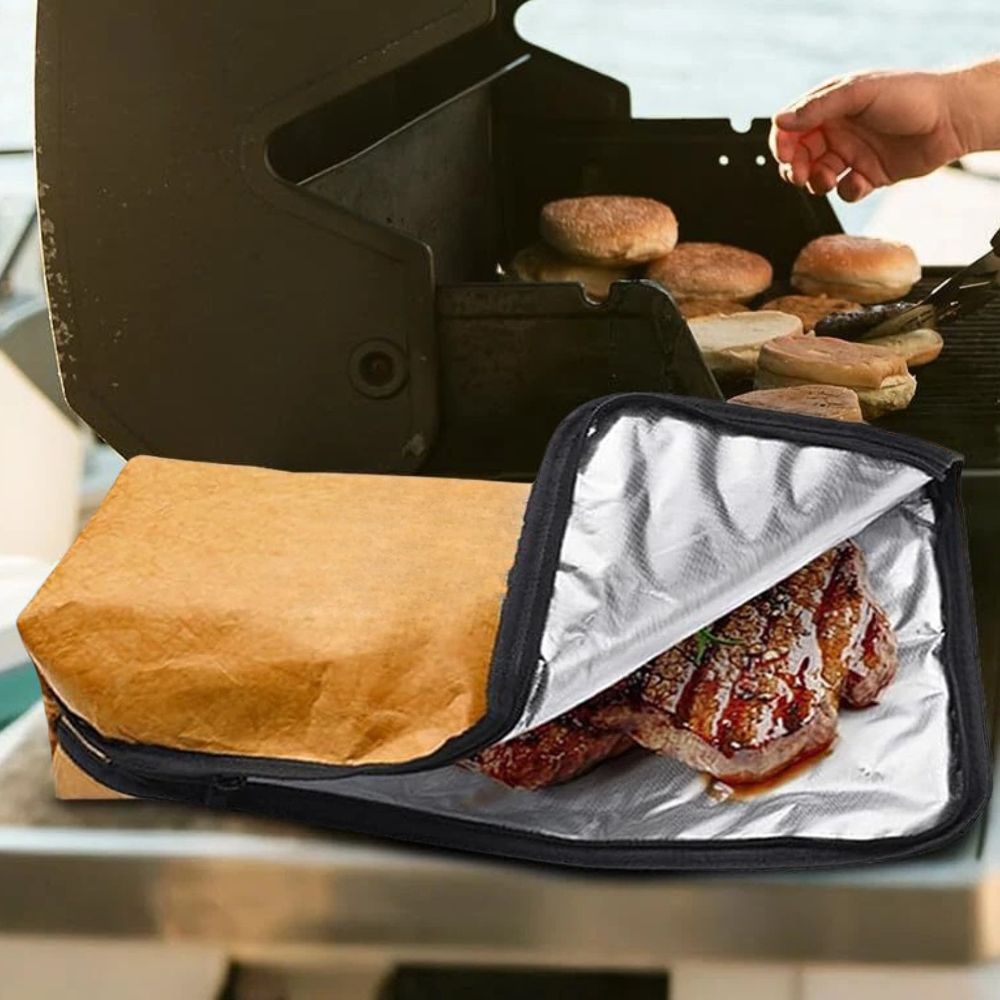 BBQ Meat Resting Blanket Bag | Insulated Cooler for Brisket & Roasts