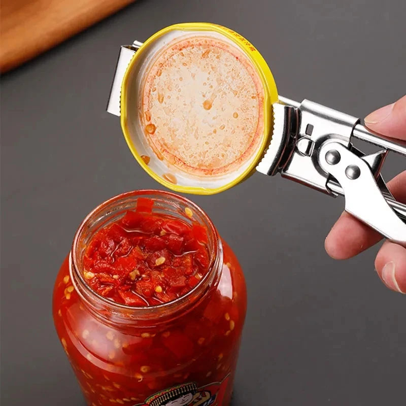 Adjustable Jar Opener | Stainless Steel Multi-Size Lid Remover Tool