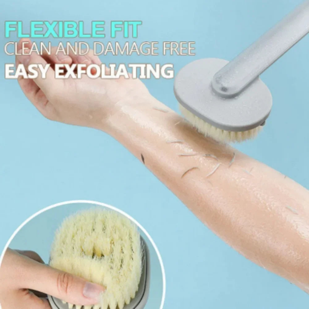 Long Handle Back Scrubber for Shower | Exfoliating Bath Brush