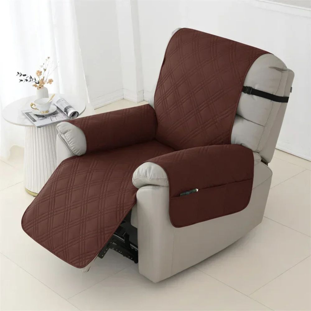 Waterproof Recliner Cover | Quilted Slipcover for Armchair, Pet-Friendly