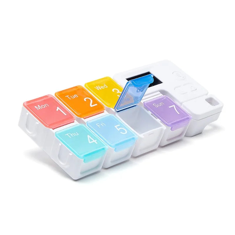 Smart Weekly Pill Organizer | Electronic 7-Day Medication Dispenser
