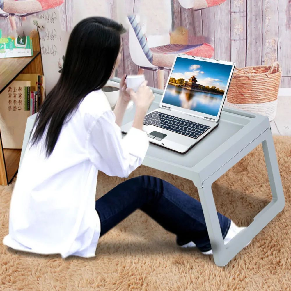 Foldable Bed Serving Tray | Breakfast Table Tray with Legs