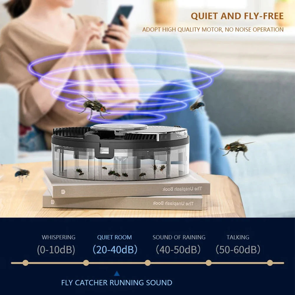 Automatic Fly Catcher | Electric Fly Trap with UV Light Bait