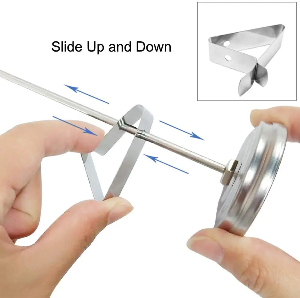Deep Fry Thermometer | Stainless Steel Long Probe Candy & Oil Thermometer