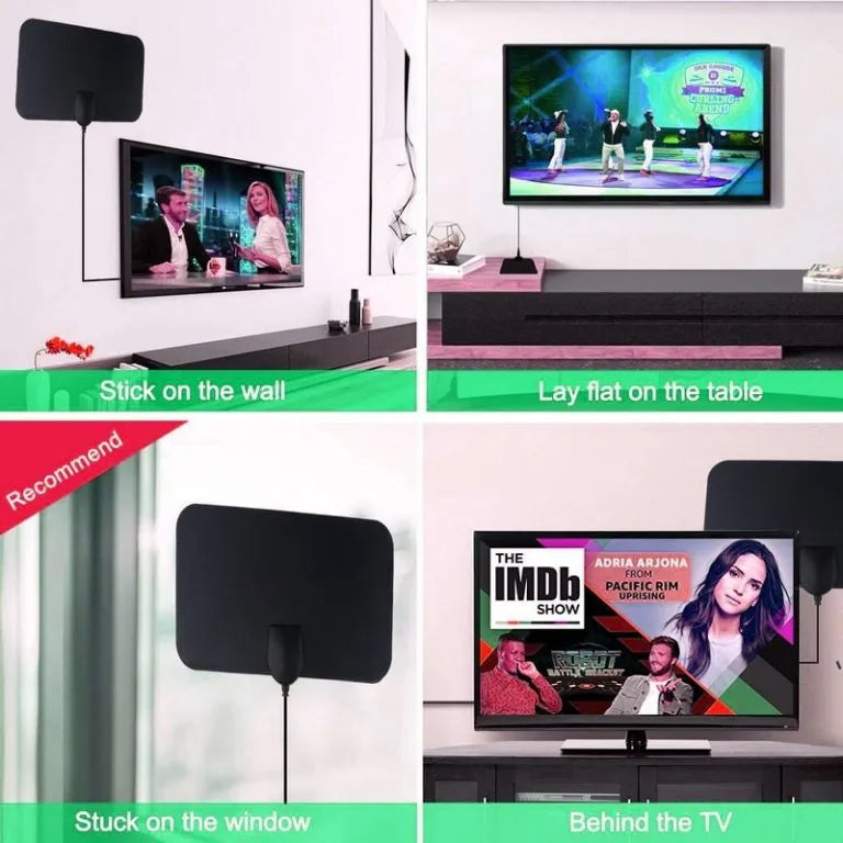 Indoor TV Antenna | HD Signal Reception, 50+ Mile Range