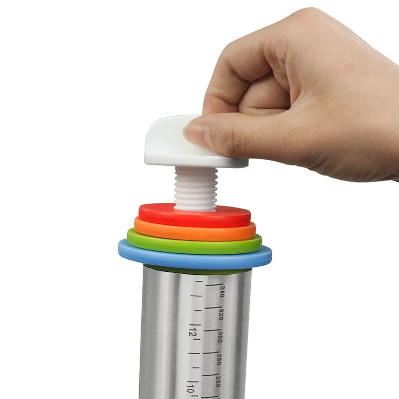 Adjustable Rolling Pin with Thickness Rings | Even Dough Roller