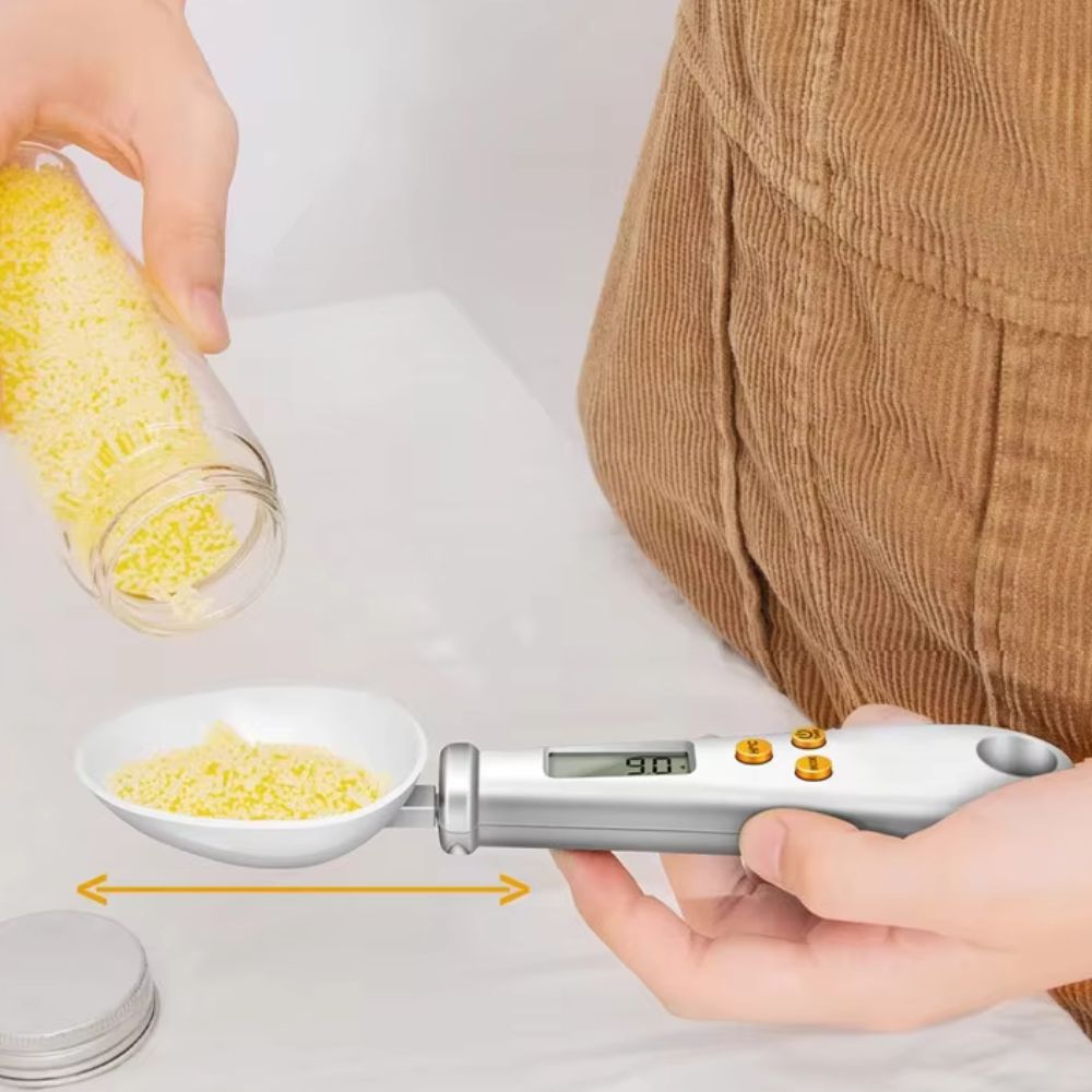 Digital Spoon Scale & Thermometer | 2-in-1 Mini Food Measuring Tool