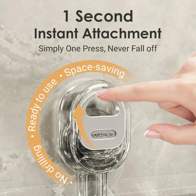Suction Cup Storage Rack | Multipurpose Wall Shower Caddy Organizer