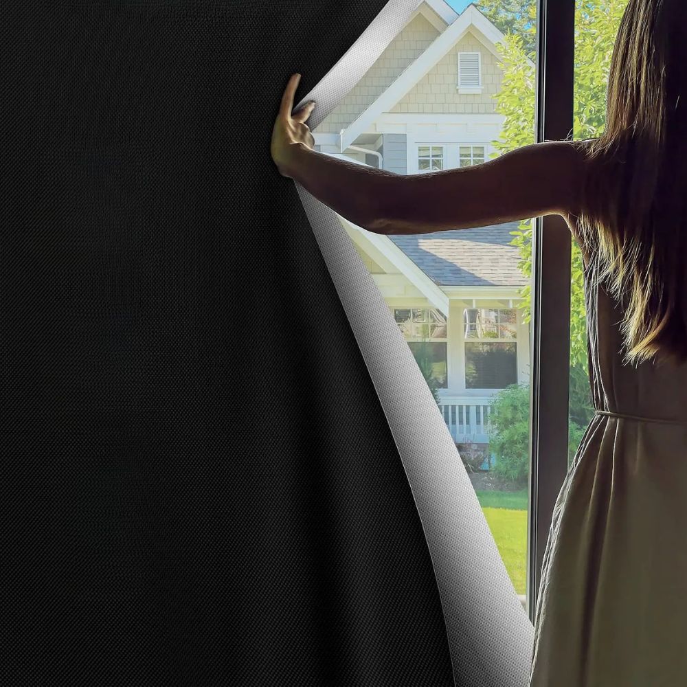 Blackout Window Cover Shade | Adhesive Sun Blocking Film