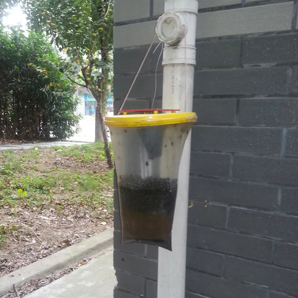 Outdoor Fly Trap Bag | Eco-Friendly Disposable Hanging Fly Catcher