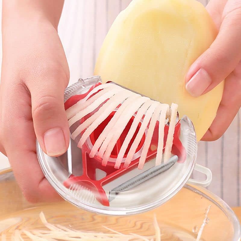 3-in-1 Vegetable Peeler & Shredder | Multi-Function Kitchen Prep Tool