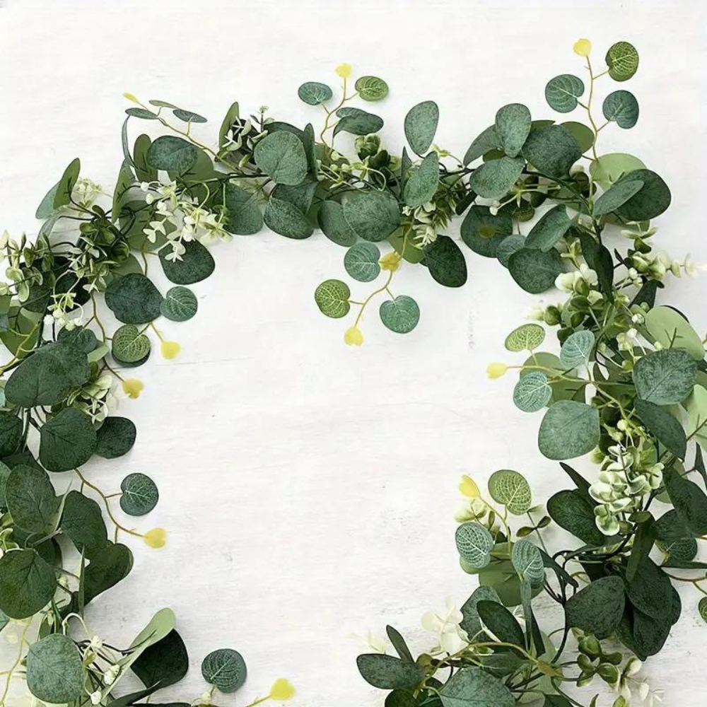 Faux Eucalyptus Garland | Elegant Decorative Artificial Greenery