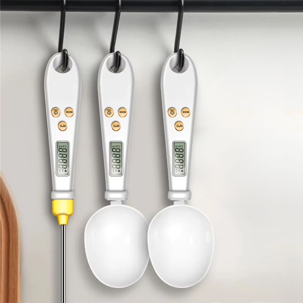 Digital Spoon Scale & Thermometer | 2-in-1 Mini Food Measuring Tool