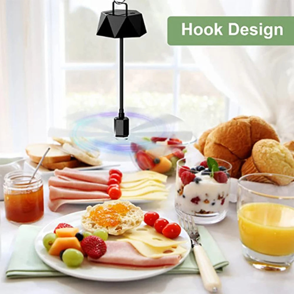 Outdoor Fly Repellent Fan | Tabletop Bug Fan for Dining & BBQ