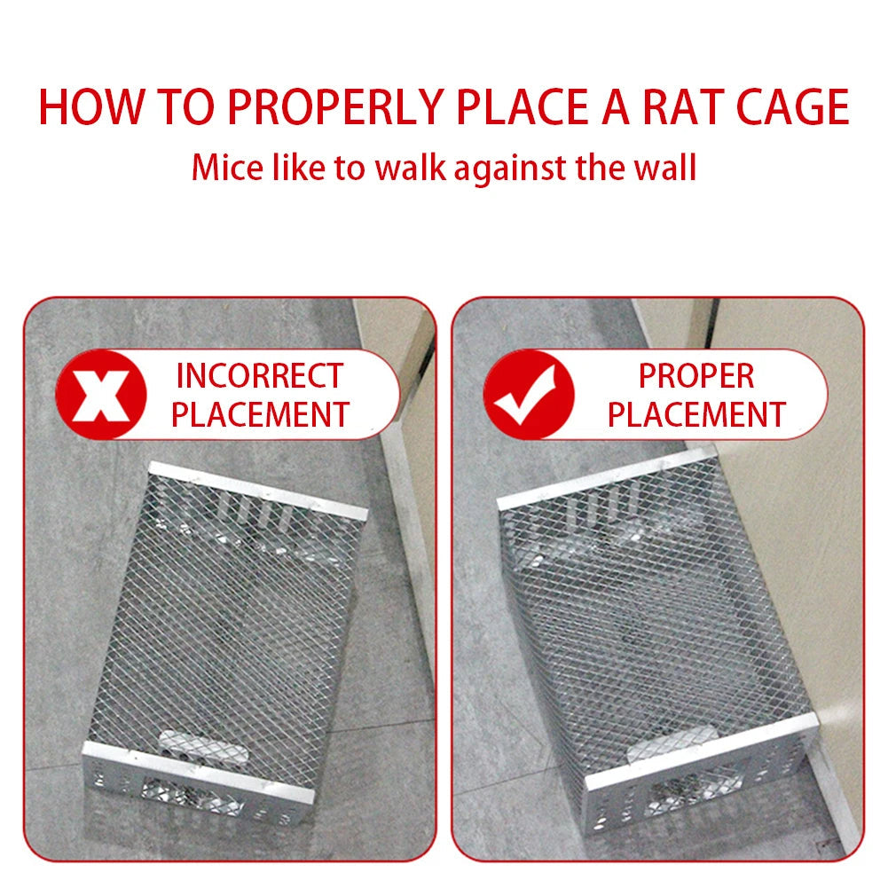 Reusable Mouse Trap Cage | Sliding Door Humane Rodent Catcher