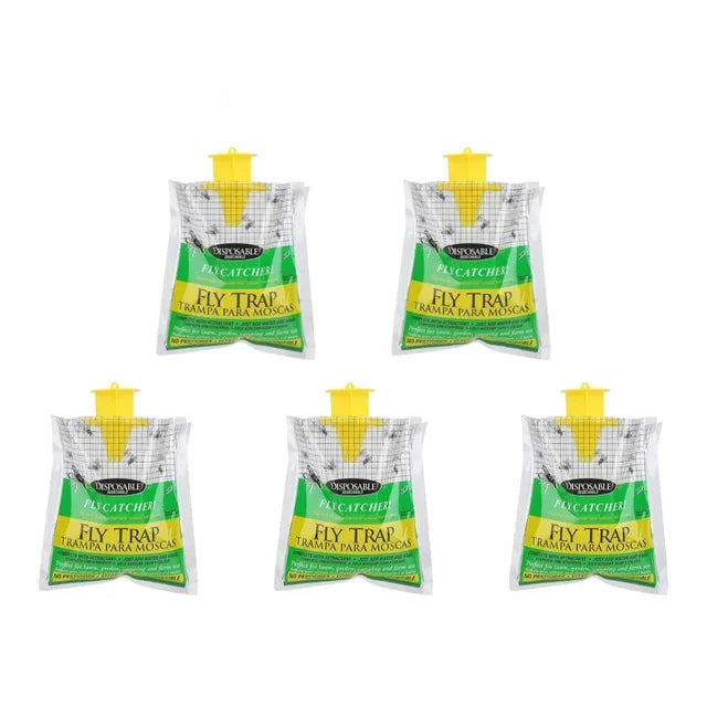 Disposable Outdoor Fly Trap | Eco-Friendly Hanging Bag Trap