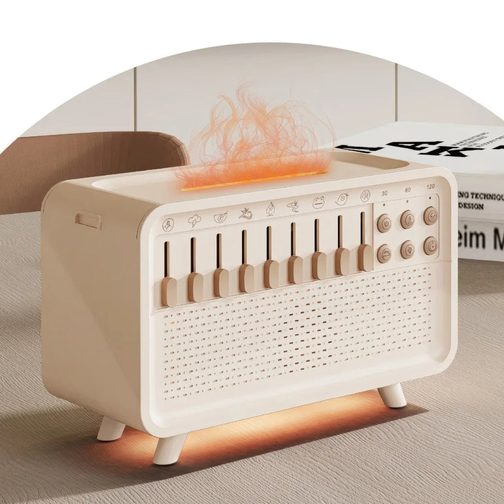 White Noise Machine with Humidifier & Night Light | 3-in-1 Sleep Aid