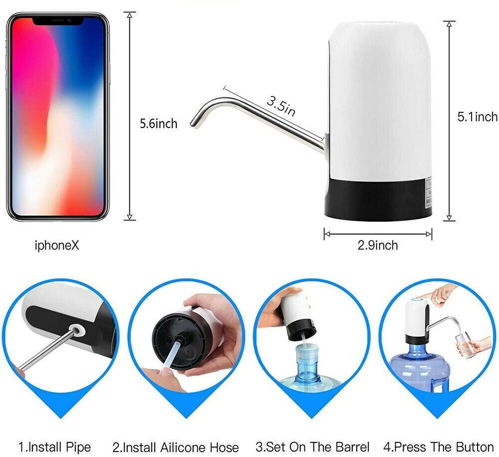 Electric Water Dispenser Pump | 5-Gallon USB Automatic Bottle Pump
