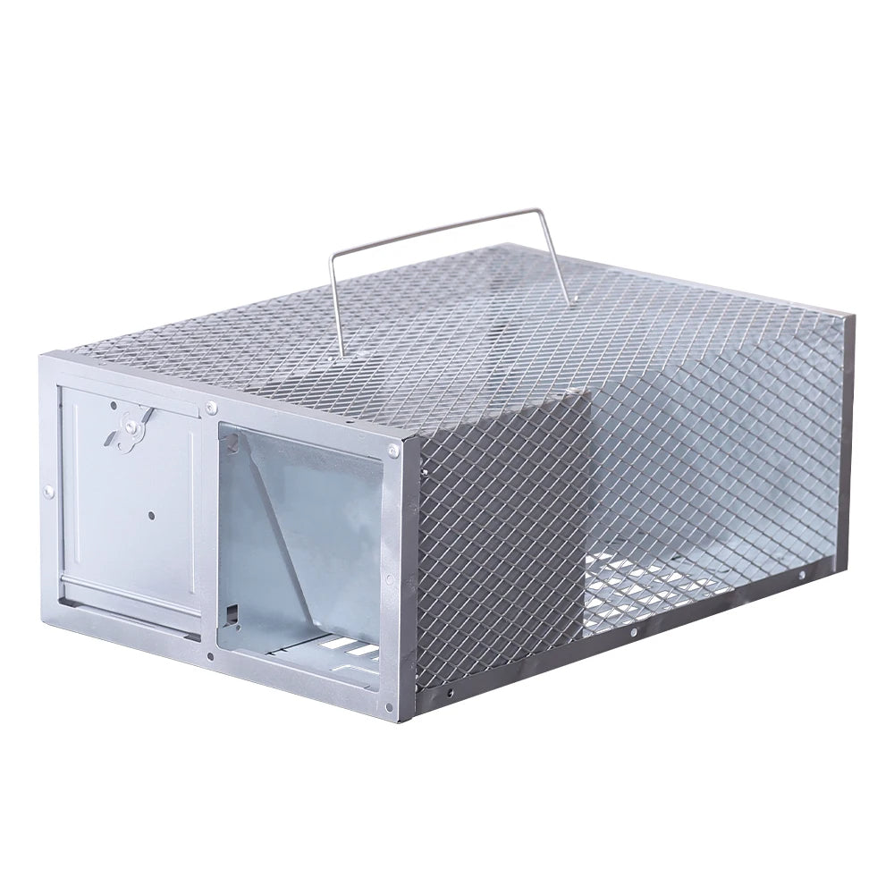Humane Mouse Trap Cage | Reusable Single-Door Live Catch Metal Trap