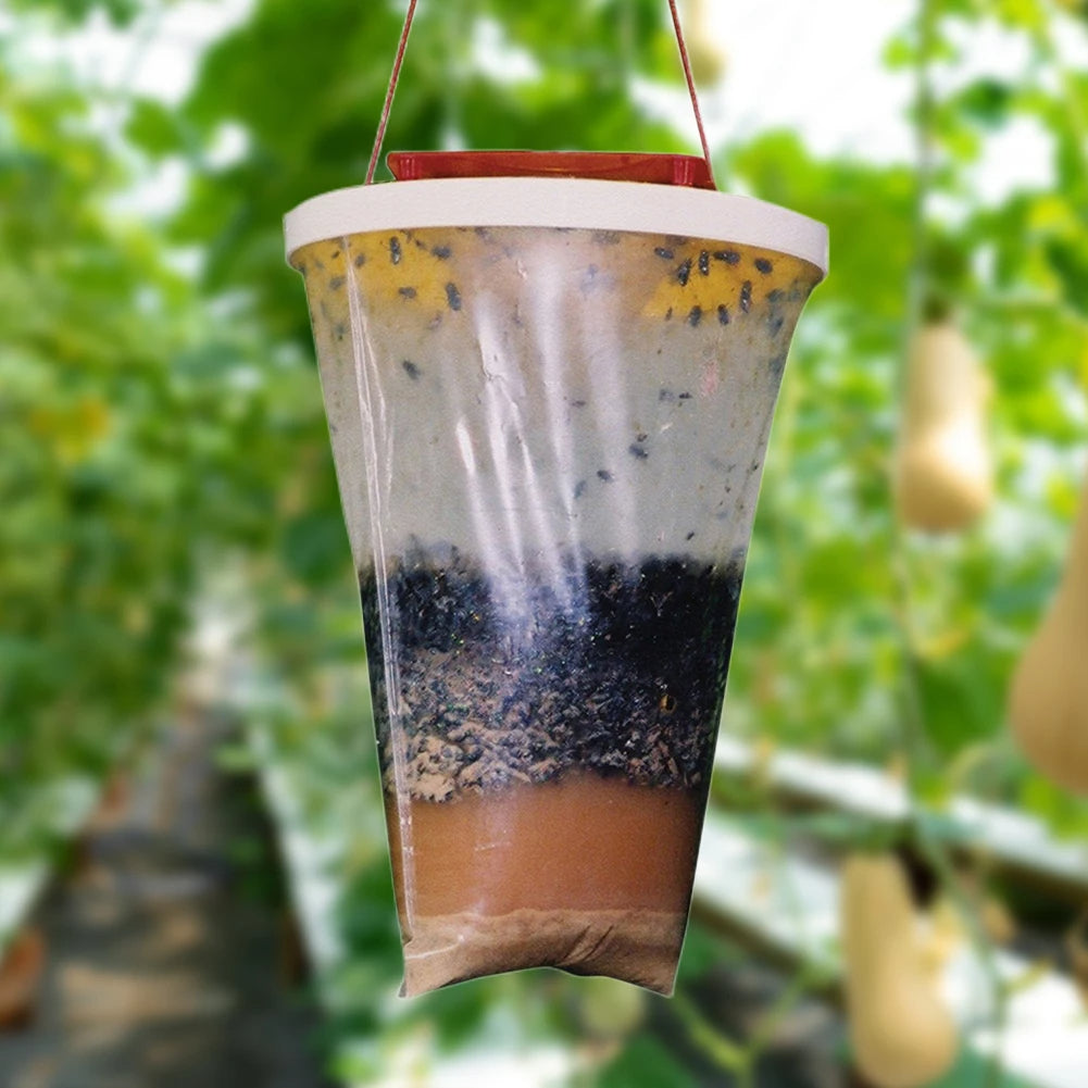 Outdoor Fly Trap Bag | Eco-Friendly Disposable Hanging Fly Catcher