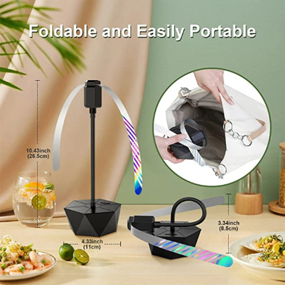 Outdoor Fly Repellent Fan | Tabletop Bug Fan for Dining & BBQ