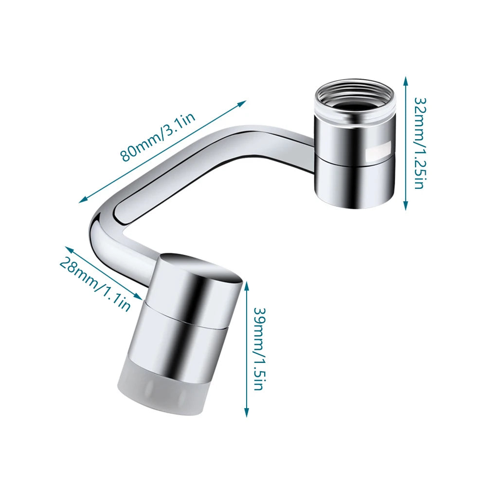 1080° Rotating Faucet Extender | Universal Swivel Tap Aerator