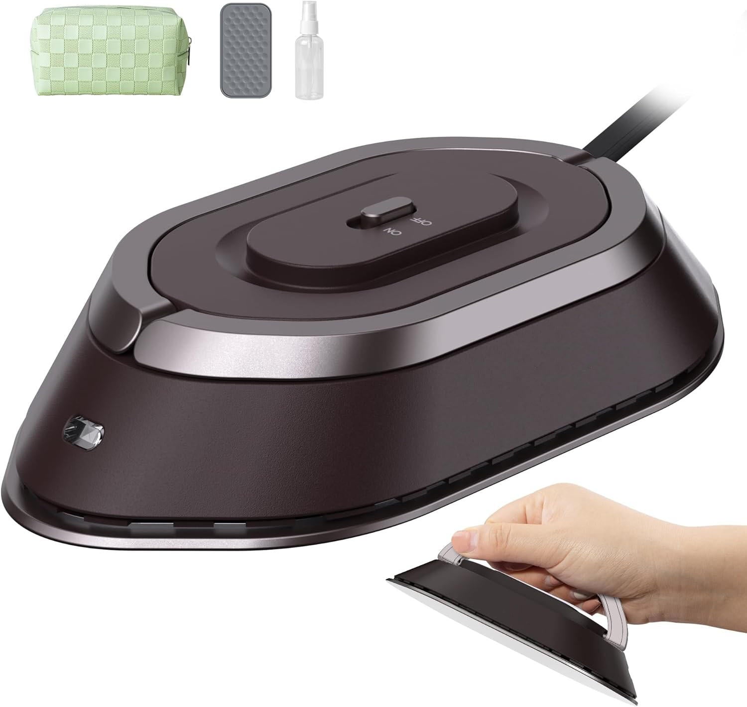 Portable Travel Iron | Compact Mini Clothes Iron for Travel & Home