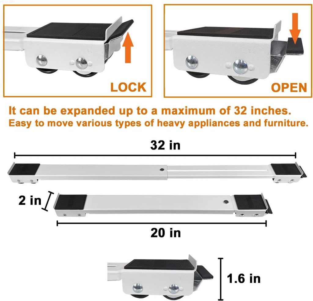 Heavy Duty Appliance Rollers | Moving Wheels for Fridge & Washer