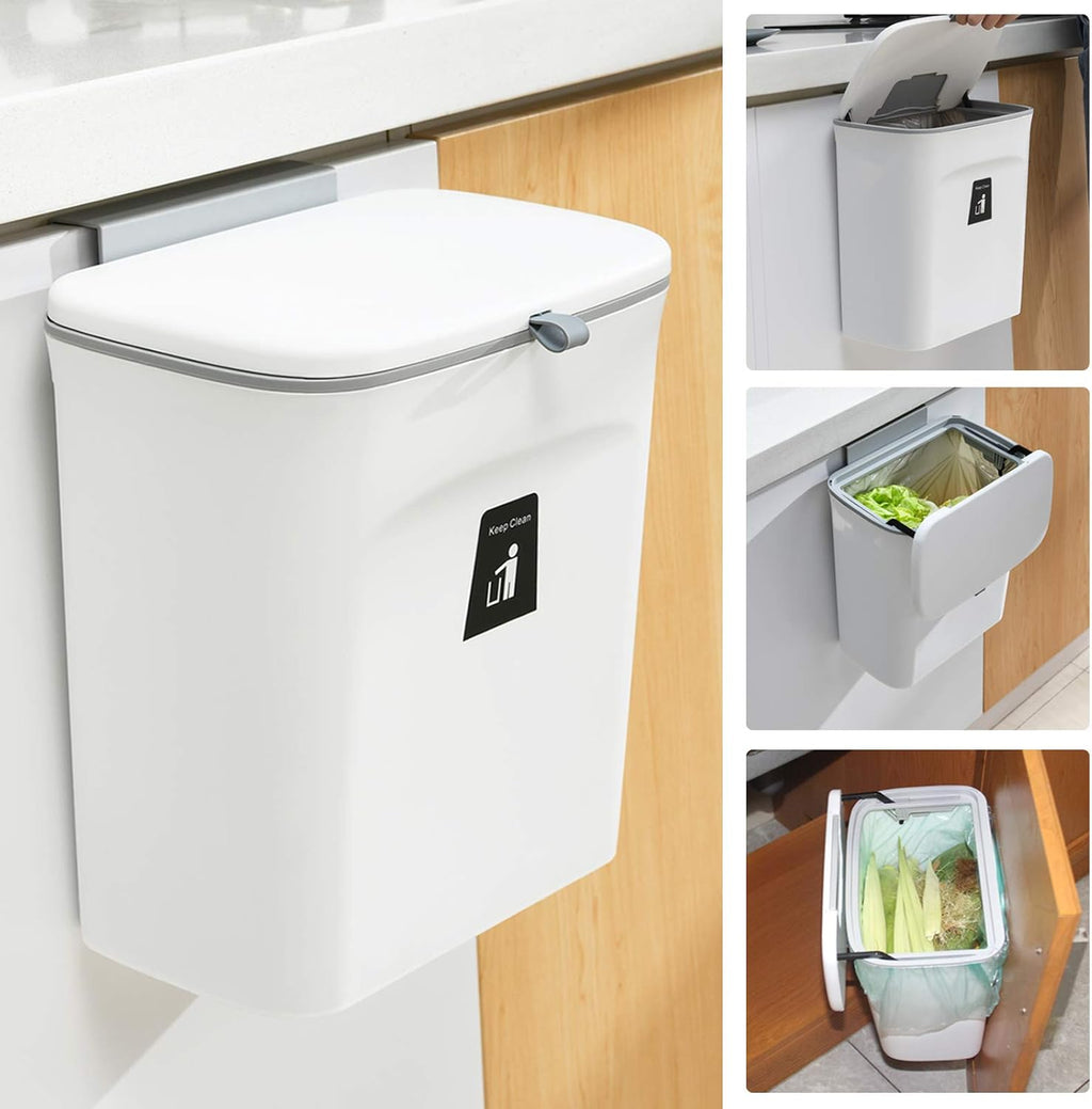 Kitchen Compost Bin 2.4 Gallon | Countertop or Under-Sink
