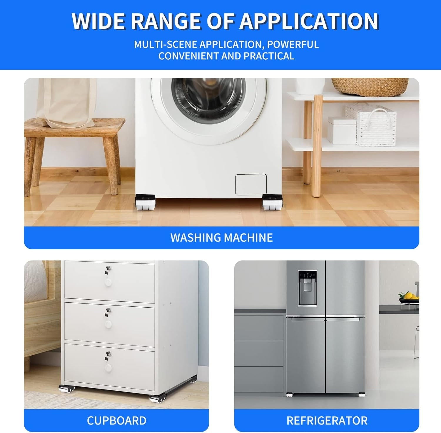 Heavy Duty Appliance Rollers | Moving Wheels for Fridge & Washer