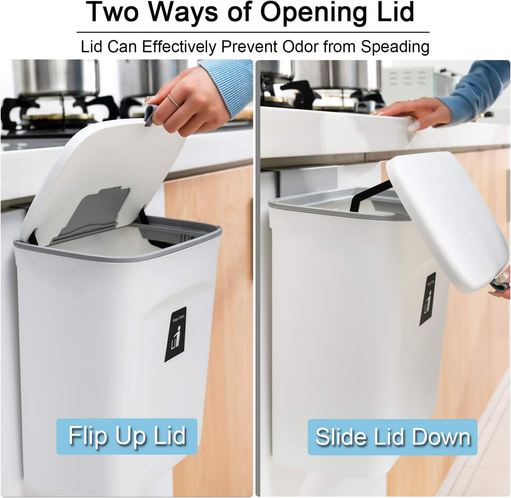 Kitchen Compost Bin 2.4 Gallon | Countertop or Under-Sink