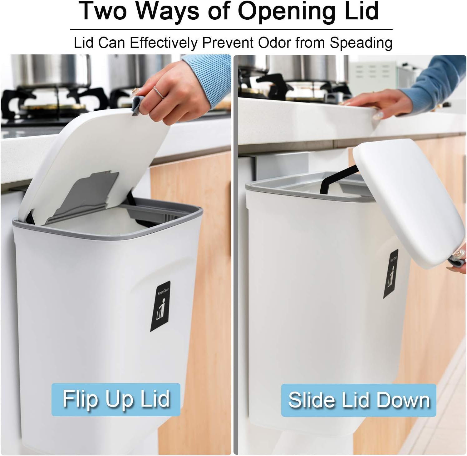 Kitchen Compost Bin 2.4 Gallon | Countertop or Under-Sink