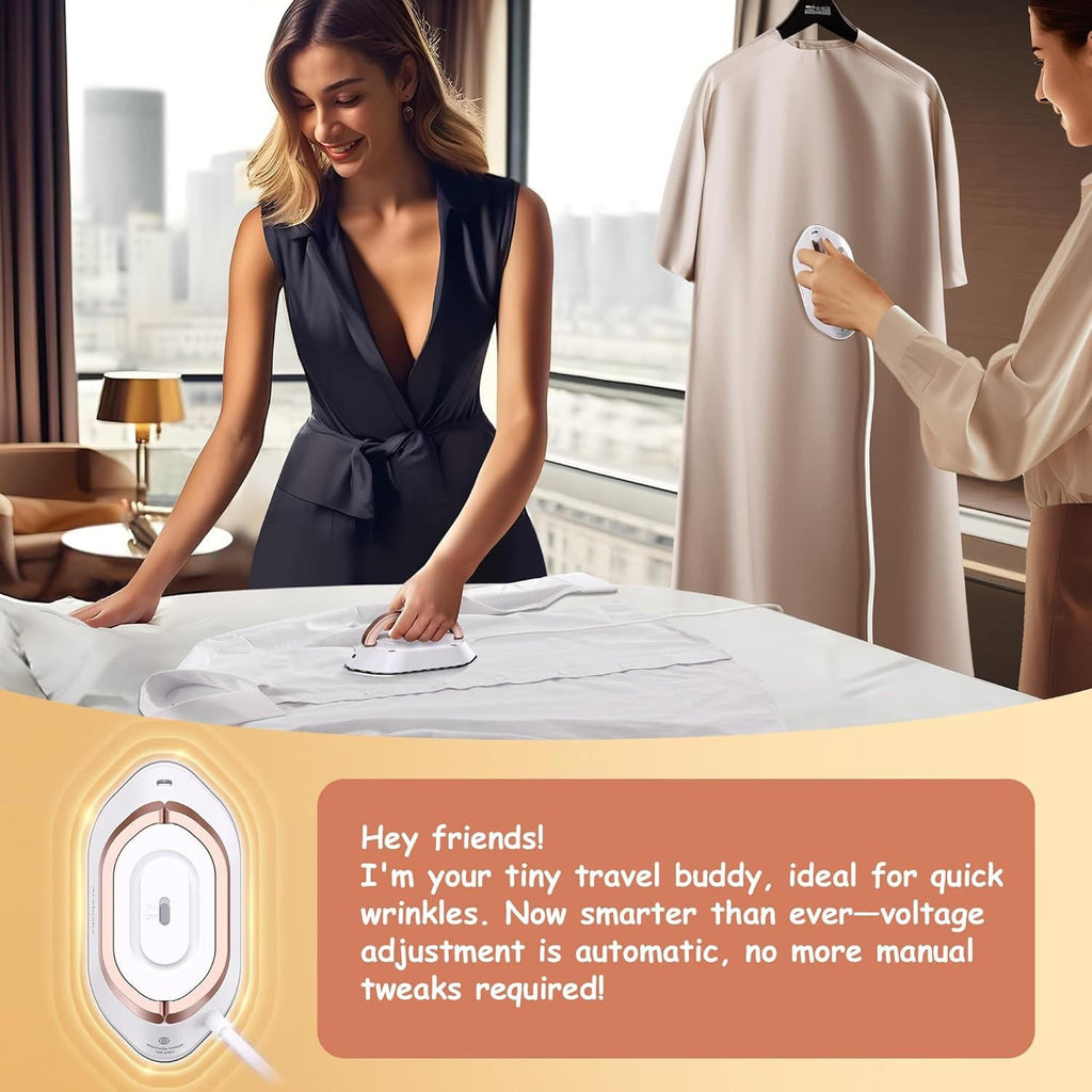 Portable Travel Iron | Compact Mini Clothes Iron for Travel & Home