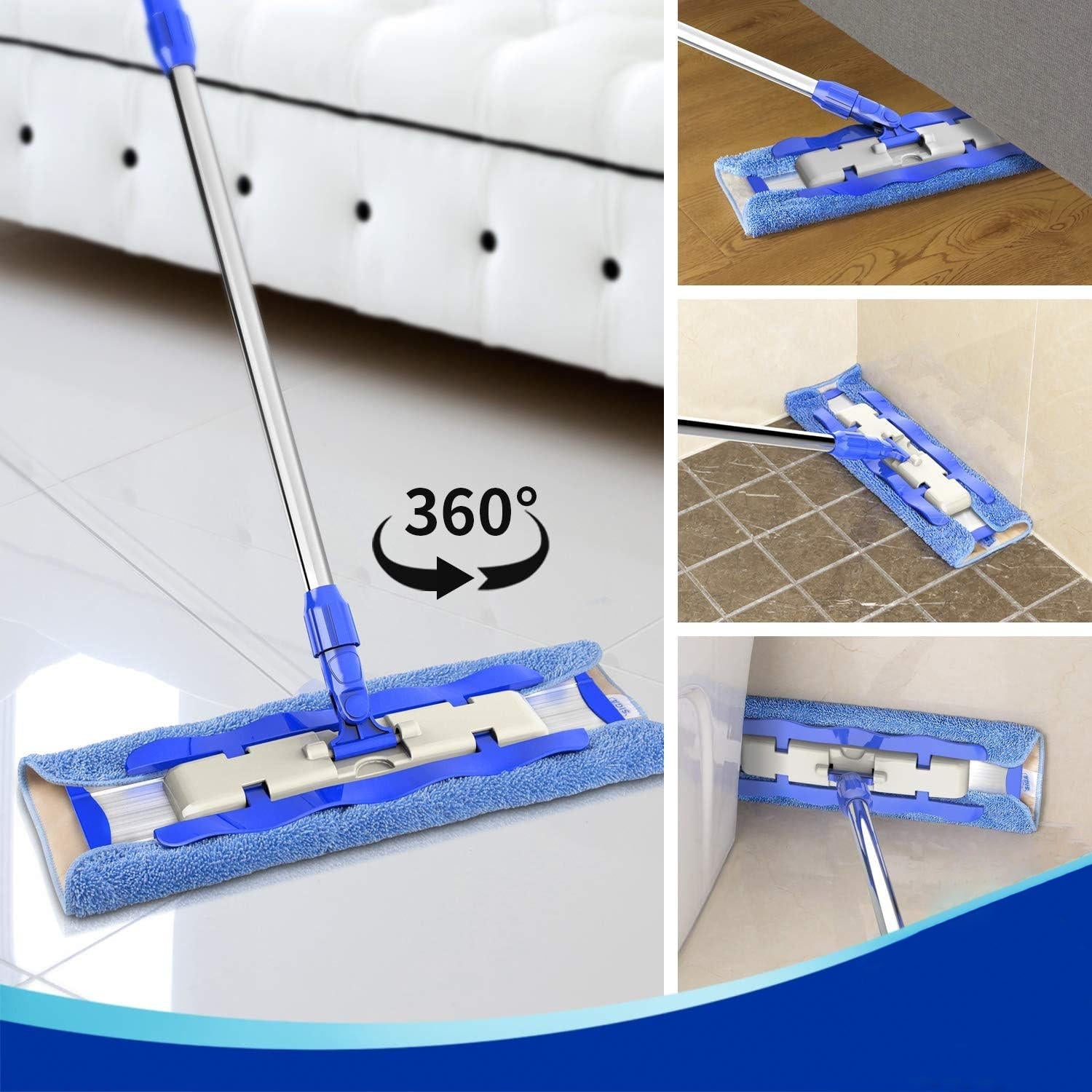 Floor Cleaning Mop | Microfiber Flat Mop for Hardwood & Tile Floors