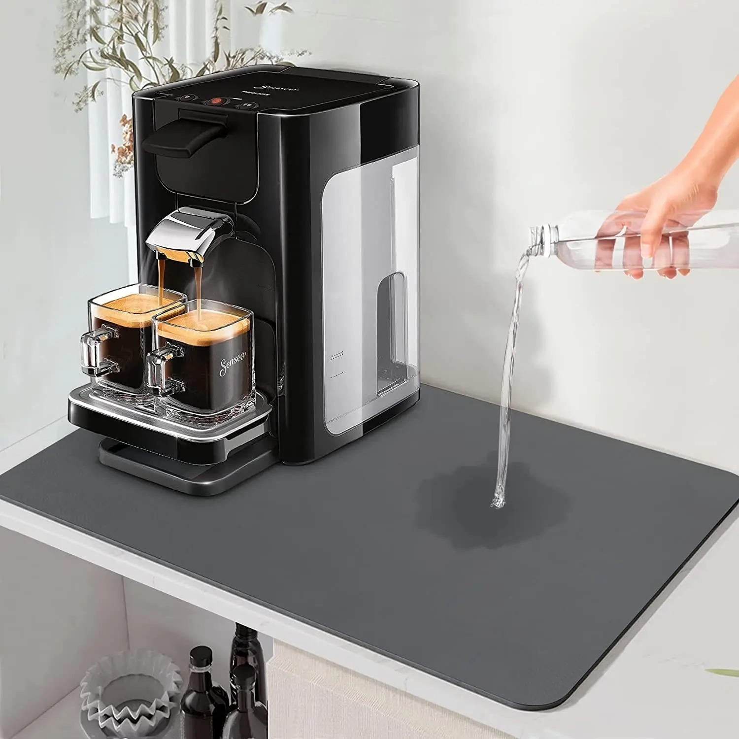 Super Absorbent Dish Drying Mat | Microfiber Countertop Drying Pad